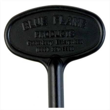 Palacedesigns Blue Flame 3 in. Universal Key Flat Black PA57091